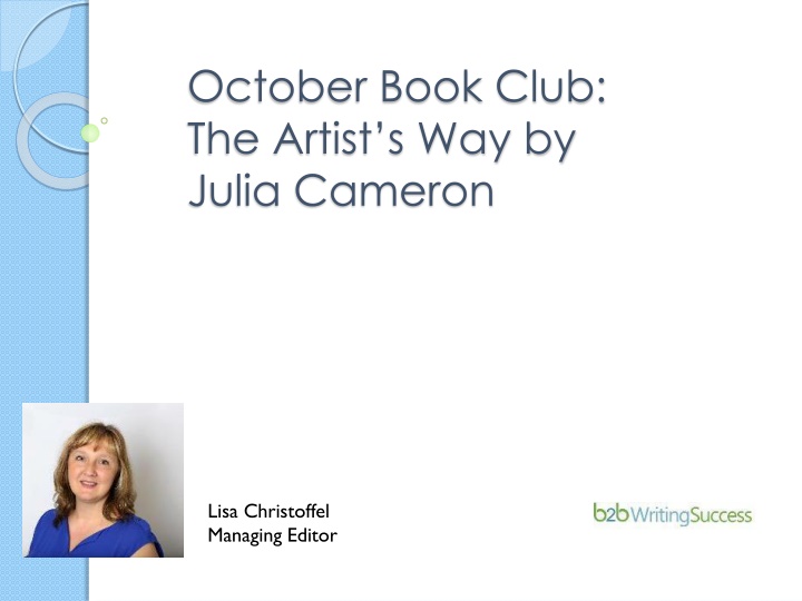 october book club the artist s way by julia n.w