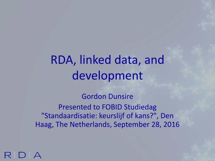 rda linked data and development n.w