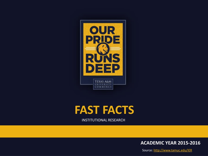 institutional research fast facts n.w