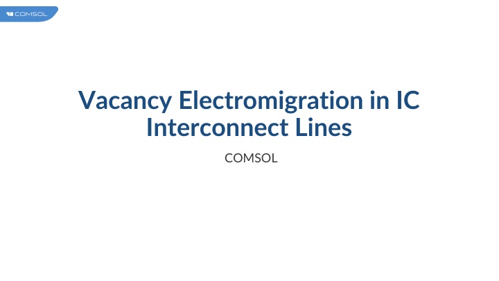 vacancy electromigration in ic interconnect lines n.w