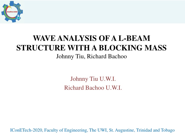 wave analysis of a l beam structure with n.w
