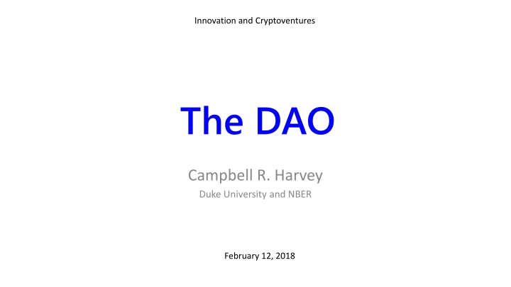 innovation and cryptoventures n.w