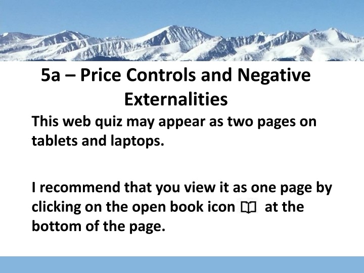 5a price controls and negative externalities this n.w