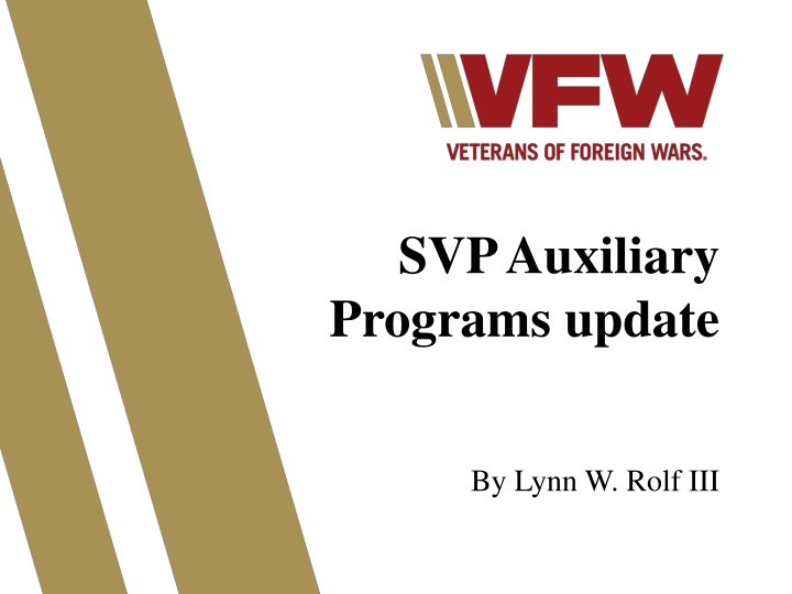 svp auxiliary programs update n.w
