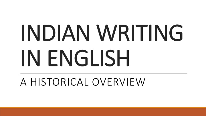 indian writing indian writing in english n.w