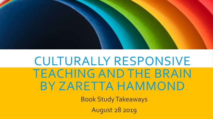 culturally responsive teaching and the brain n.w