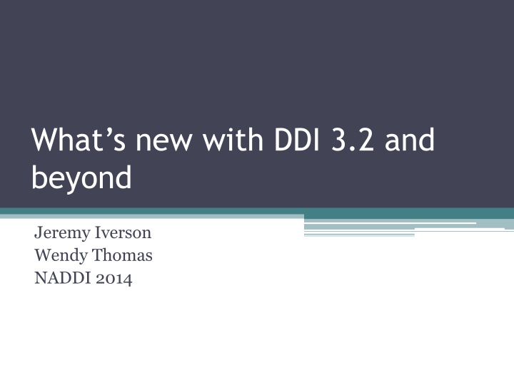what s new with ddi 3 2 and beyond n.w