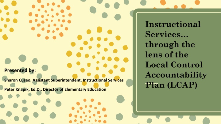 Local Control Accountability Plan - Instructional Services Overview
