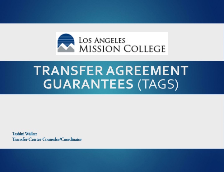 transferagreement guarantees tags n.w