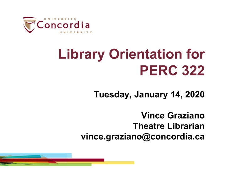 library orientation for n.w