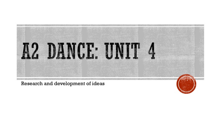 a2 dance unit 4 n.w