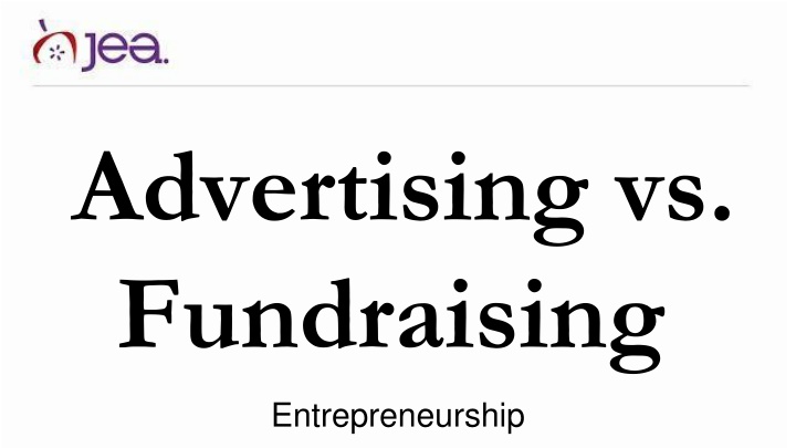 advertising vs fundraising n.w