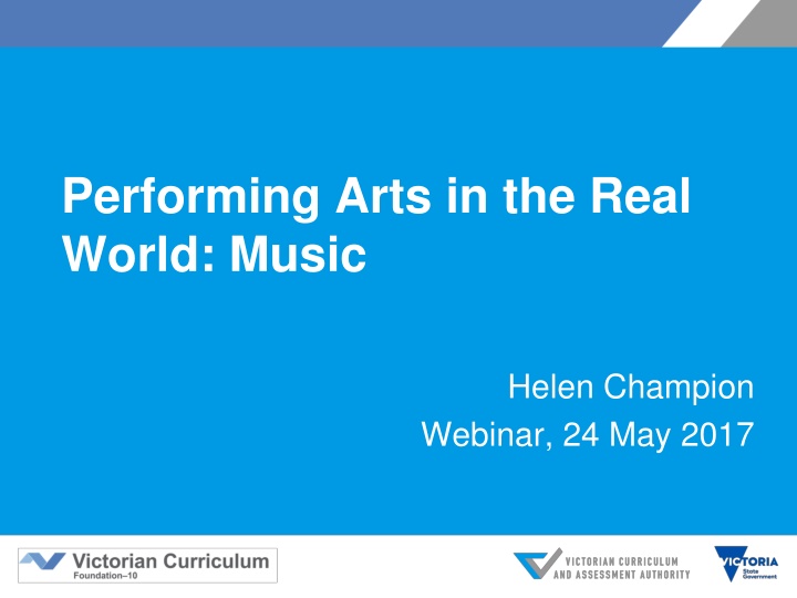 performing arts in the real world music n.w