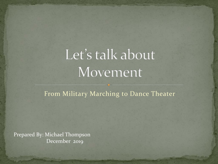 let s talk about movement n.w
