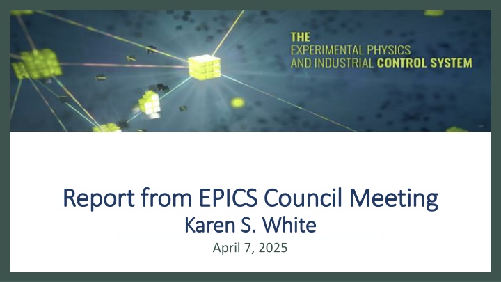 report from epics council meeting report from n.w