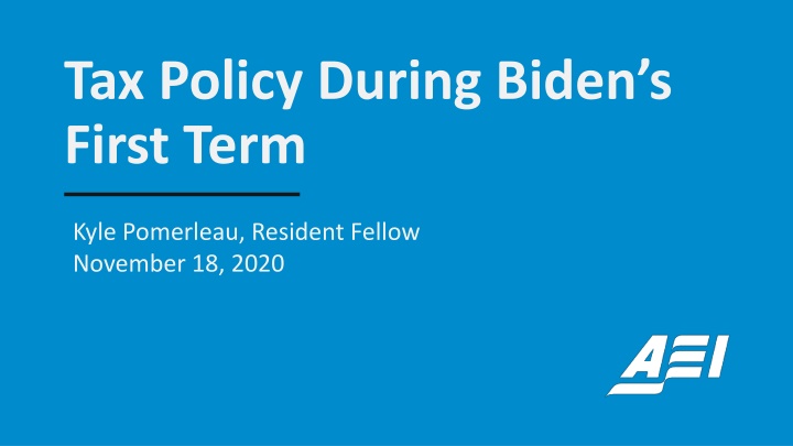 tax policy during biden s first term n.w