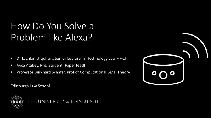 how do you solve a problem like alexa n.w