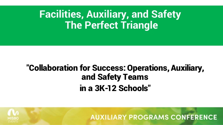 facilities auxiliary and safety the perfect n.w