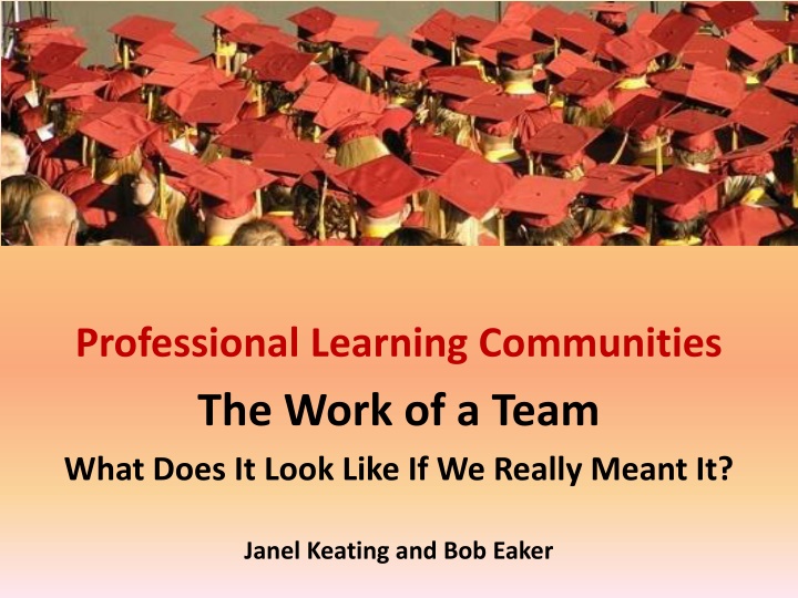 professional learning communities the work n.w
