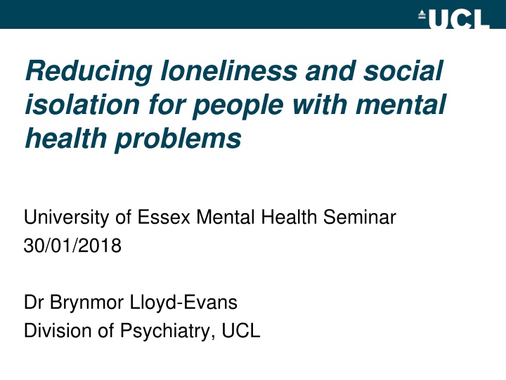 reducing loneliness and social isolation n.w