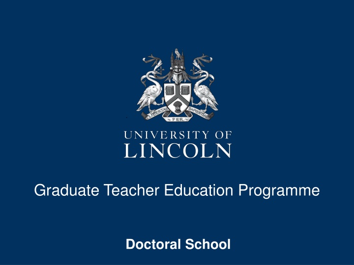 graduate teacher education programme n.w