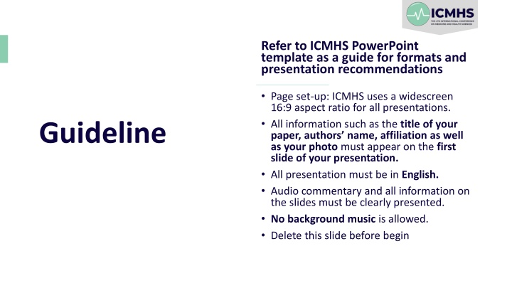 refer to icmhs powerpoint template as a guide n.w