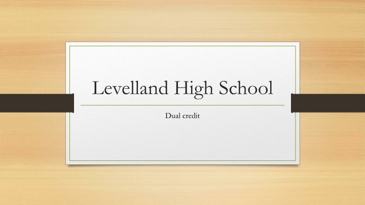 levelland high school n.w