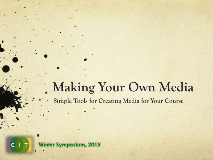making your own media simple tools for creating n.w
