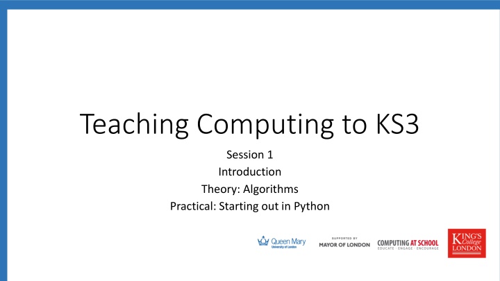 teaching computing to ks3 n.w