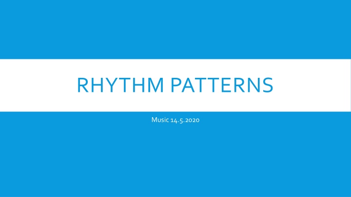 rhythm patterns n.w