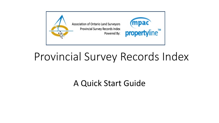 provincial survey records index n.w