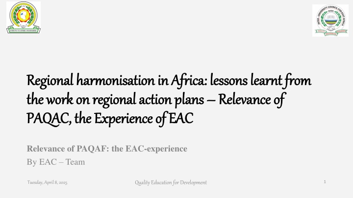 Lessons from Regional Harmonisation in Africa