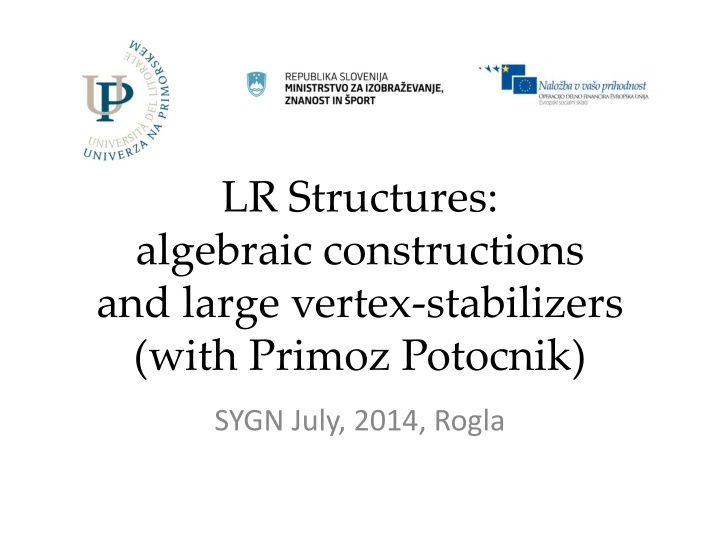 lr structures algebraic constructions and large n.w