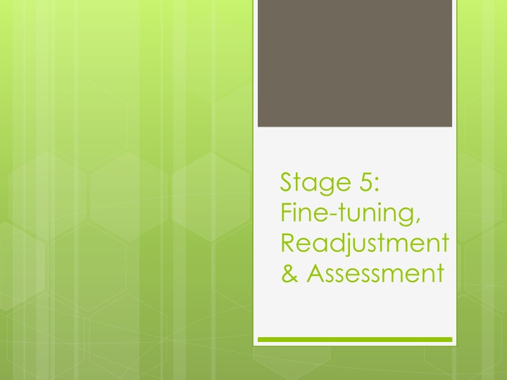 stage 5 fine tuning readjustment assessment n.w