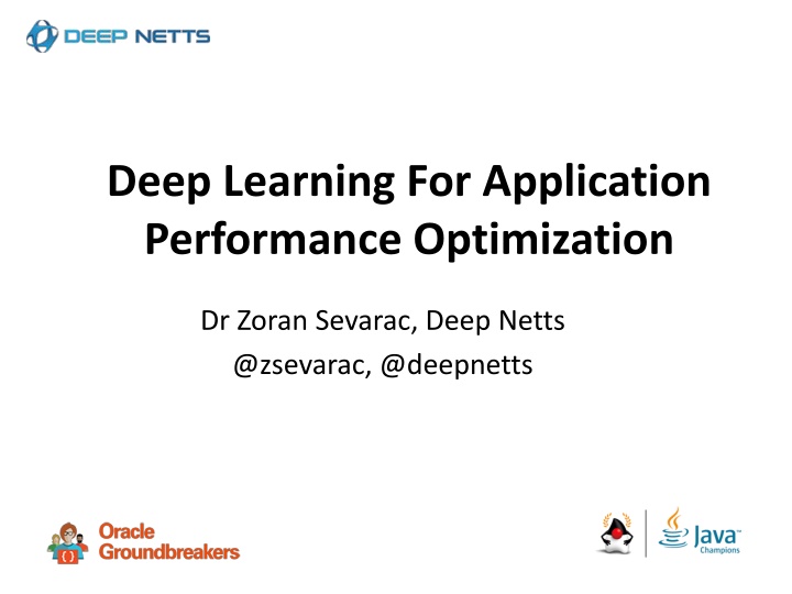 deep learning for application performance n.w