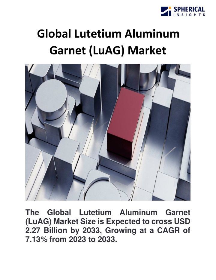 global lutetium aluminum garnet luag market n.w