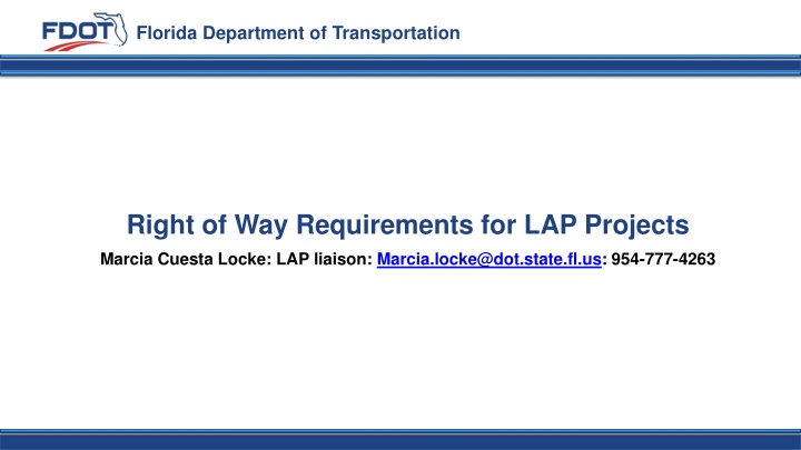 florida department of transportation n.w