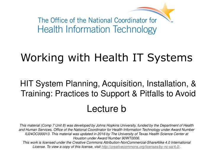 working with health it systems n.w