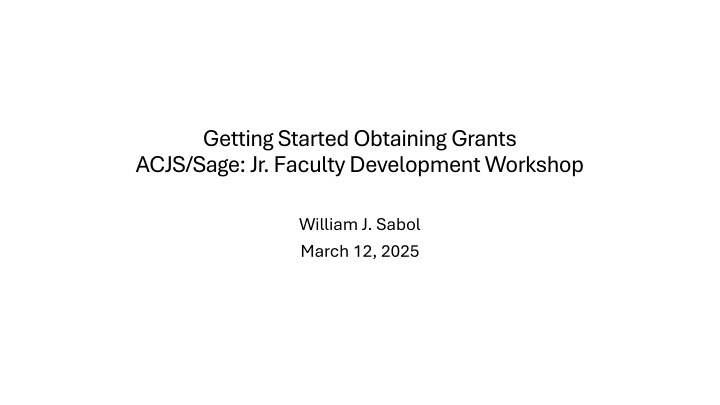 getting started obtaining grants acjs sage n.w
