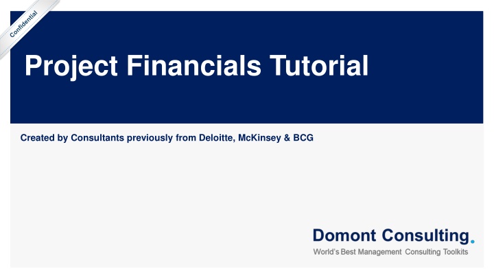 project financials tutorial n.w