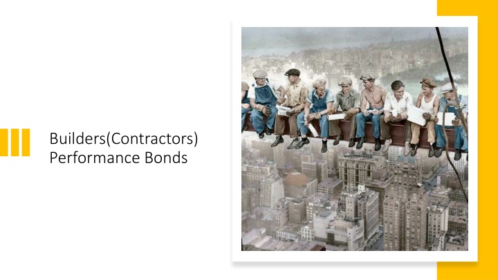 builders contractors performance bonds n.w