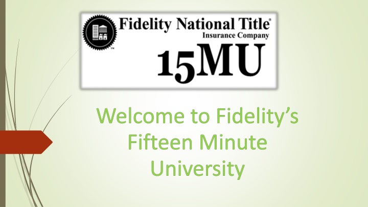 welcome to fidelity s fifteen minute university n.w