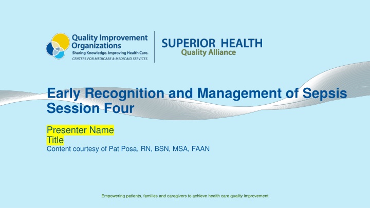 early recognition and management of sepsis n.w