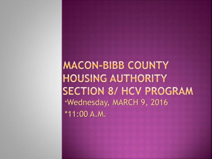 macon bibb county housing authority section n.w