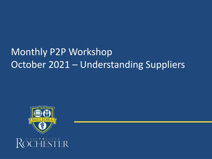 monthly p2p workshop october 2021 understanding n.w