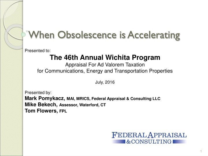 when obsolescence is accelerating n.w