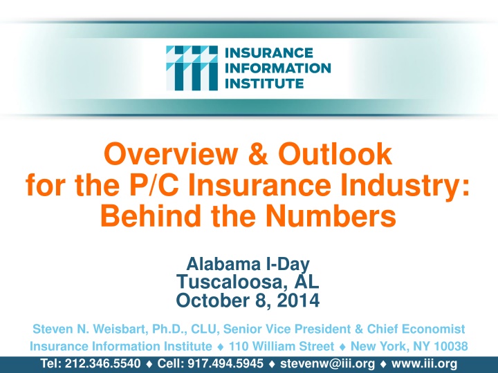 overview outlook for the p c insurance industry n.w