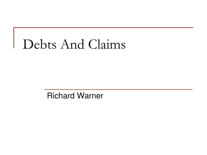 debts and claims n.w