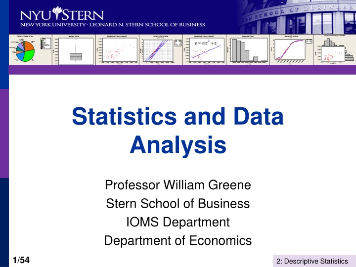 statistics and data analysis n.w