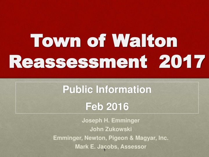 town of walton town of walton reassessment 2017 n.w